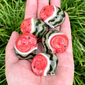 Wassermelonen Elefant, Wassermelonen Elefant, Porzellan Elefant Figuren, Geschenke für Mama
