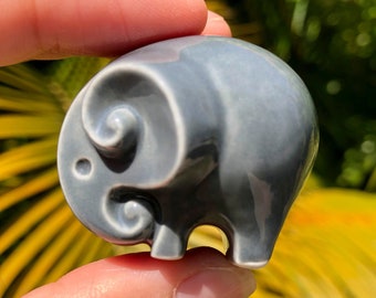 Small Elephant Ceramic Figure, Hand Made, Decoration, Perfect Gift for a Friend or Lover!