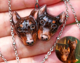 Personalized Dog Pendant, Custom Dog Portrait Necklace, Perfect Gift For Animal Lovers