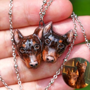 Personalized Dog Pendant, Custom Dog Portrait Necklace, Perfect Gift For Animal Lovers