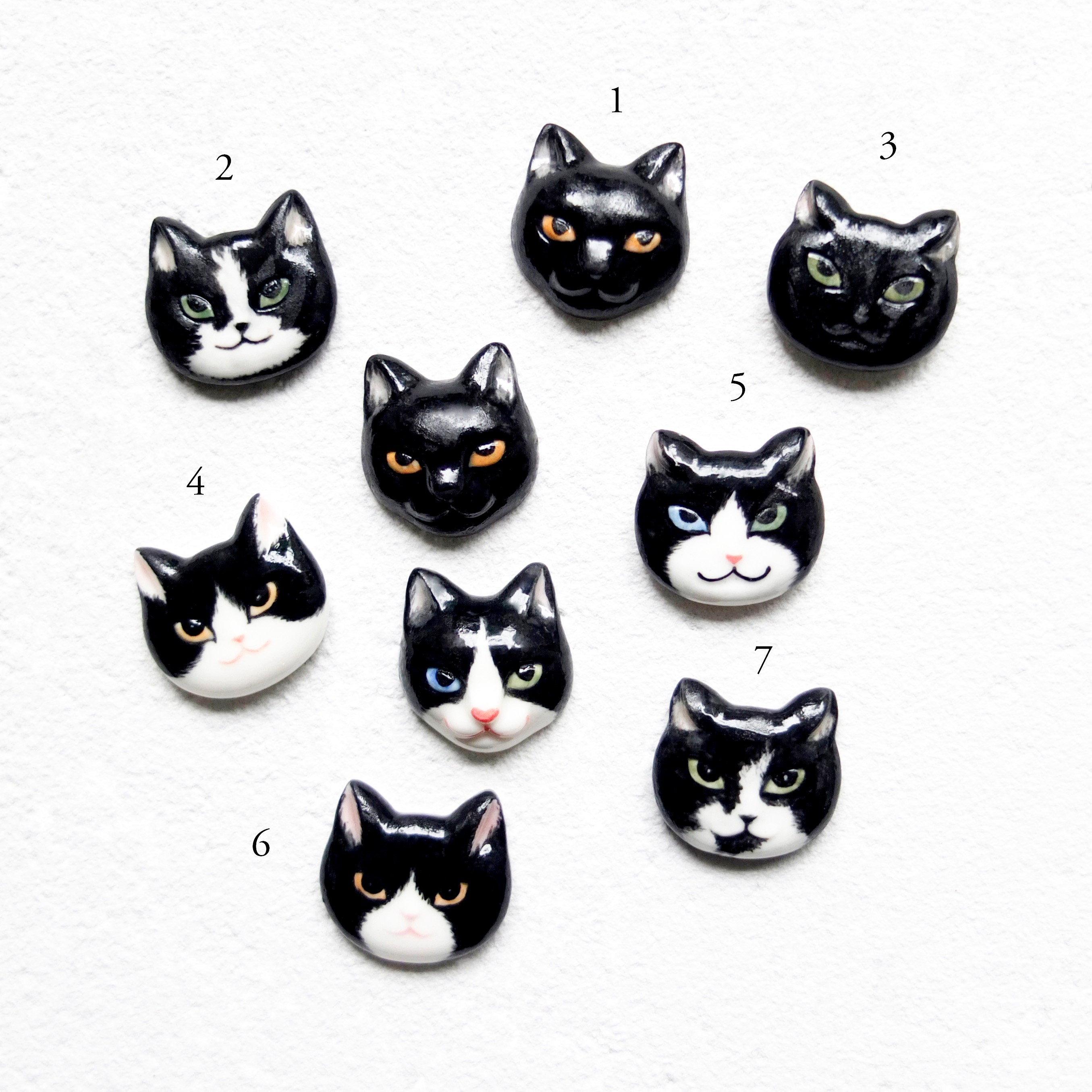 Black Kitten Porcelain Kitten Black Cat Etsy
