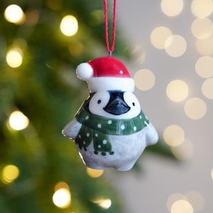 Handmade Ceramic Bear Figurines, Christmas Ornaments, Desk Decor, Animals Lovers Gift image 8