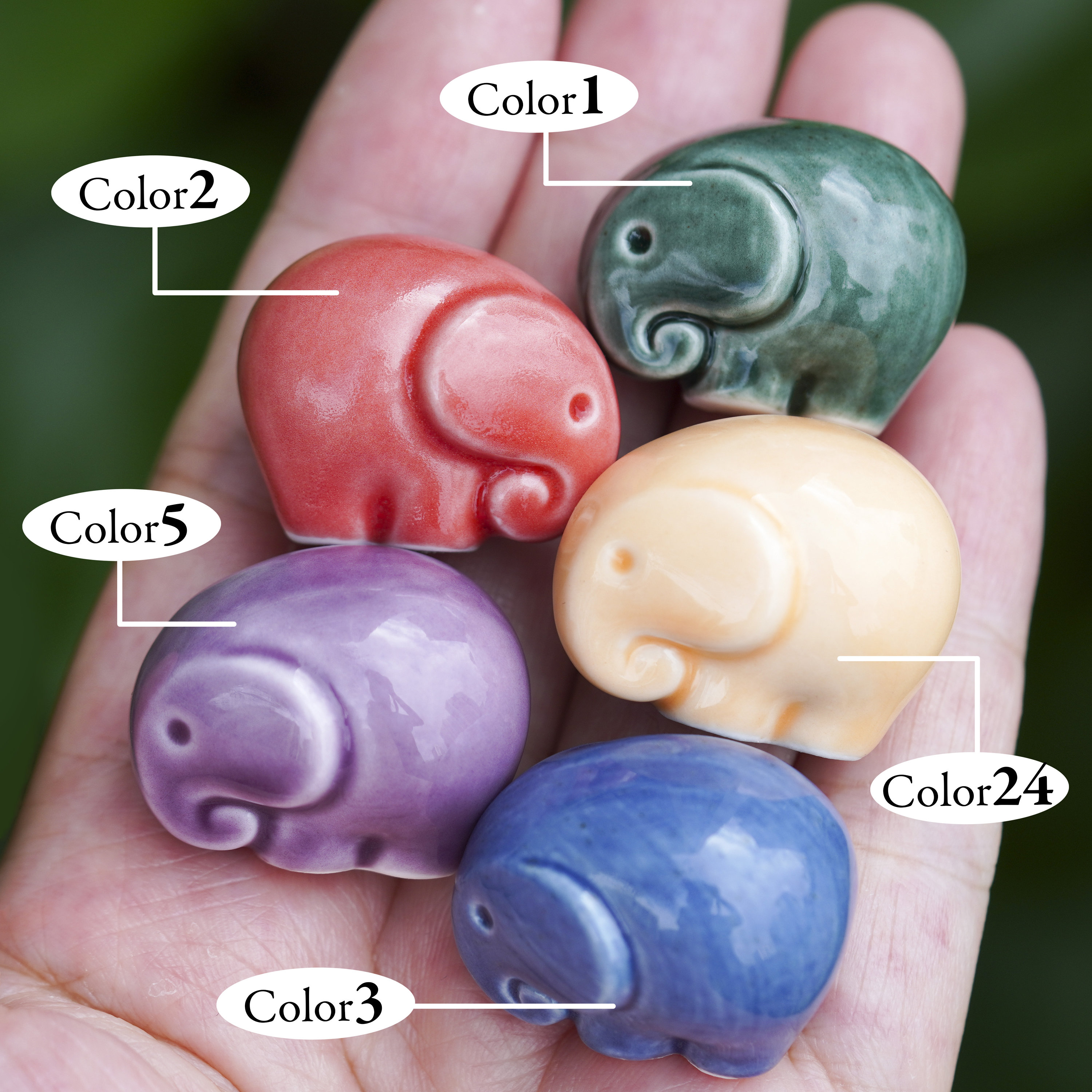 China Seas 象 陶器 置物 花器 小物入 Blue Elephant China Seas 象 陶器 置物 花器 小物入 Blue Elephant