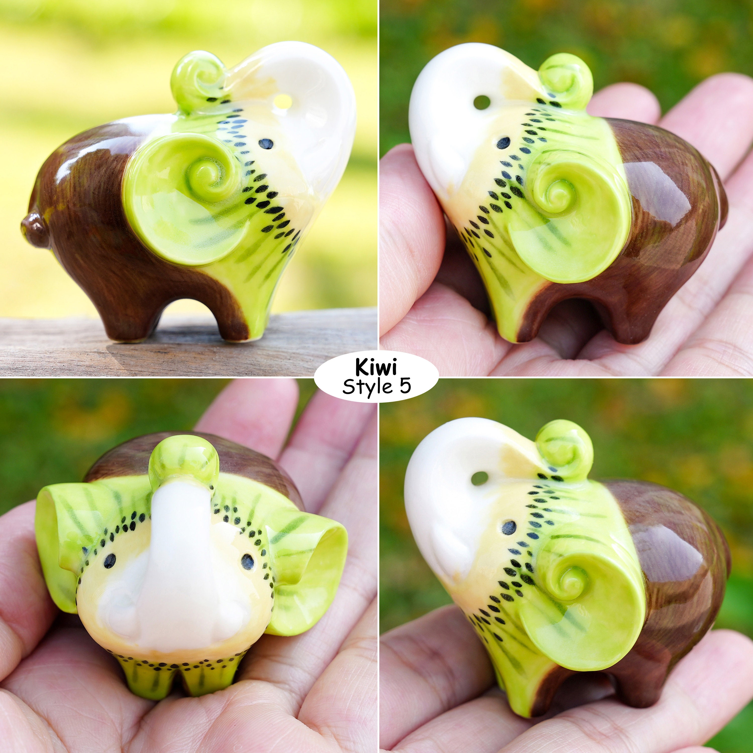 手描きの陶磁器、アイデアの置物、喜んでいます1