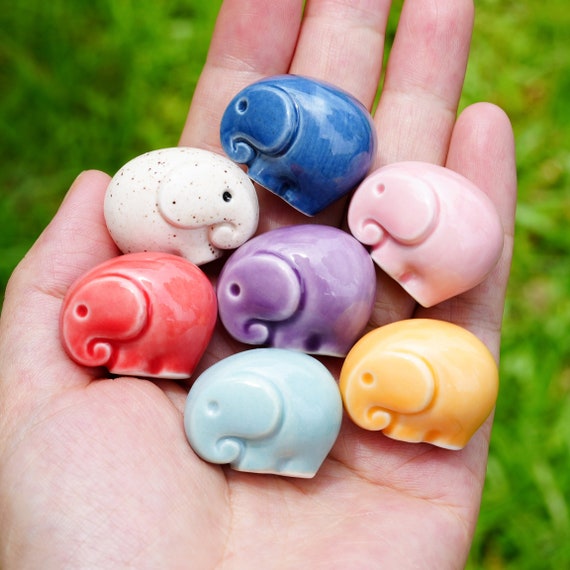 青白い陶器の象　２点セット 青白い陶器の象 2点セット 青白い陶器の象 2点セット 楽天市場】