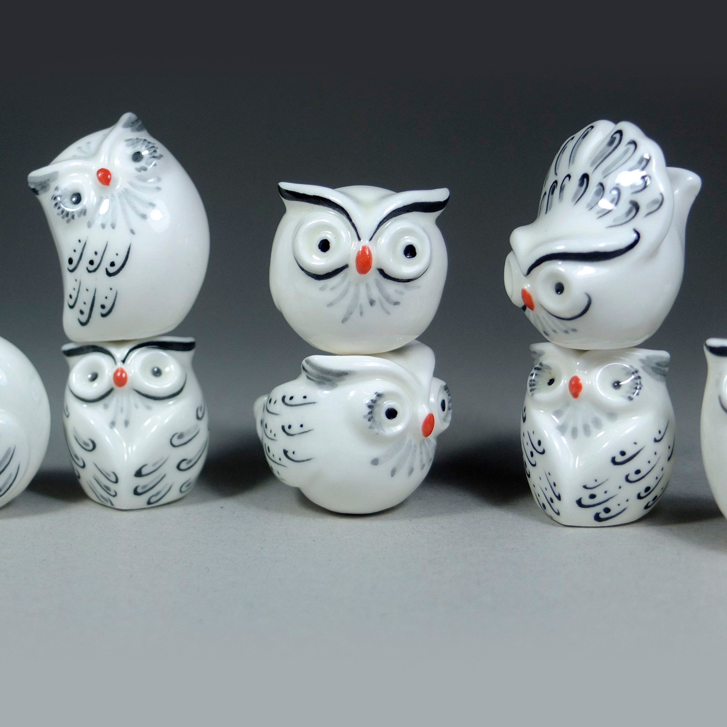 Handmade Ceramic Owl Figurine Owl Lover Gifts Snowy Owl Etsy