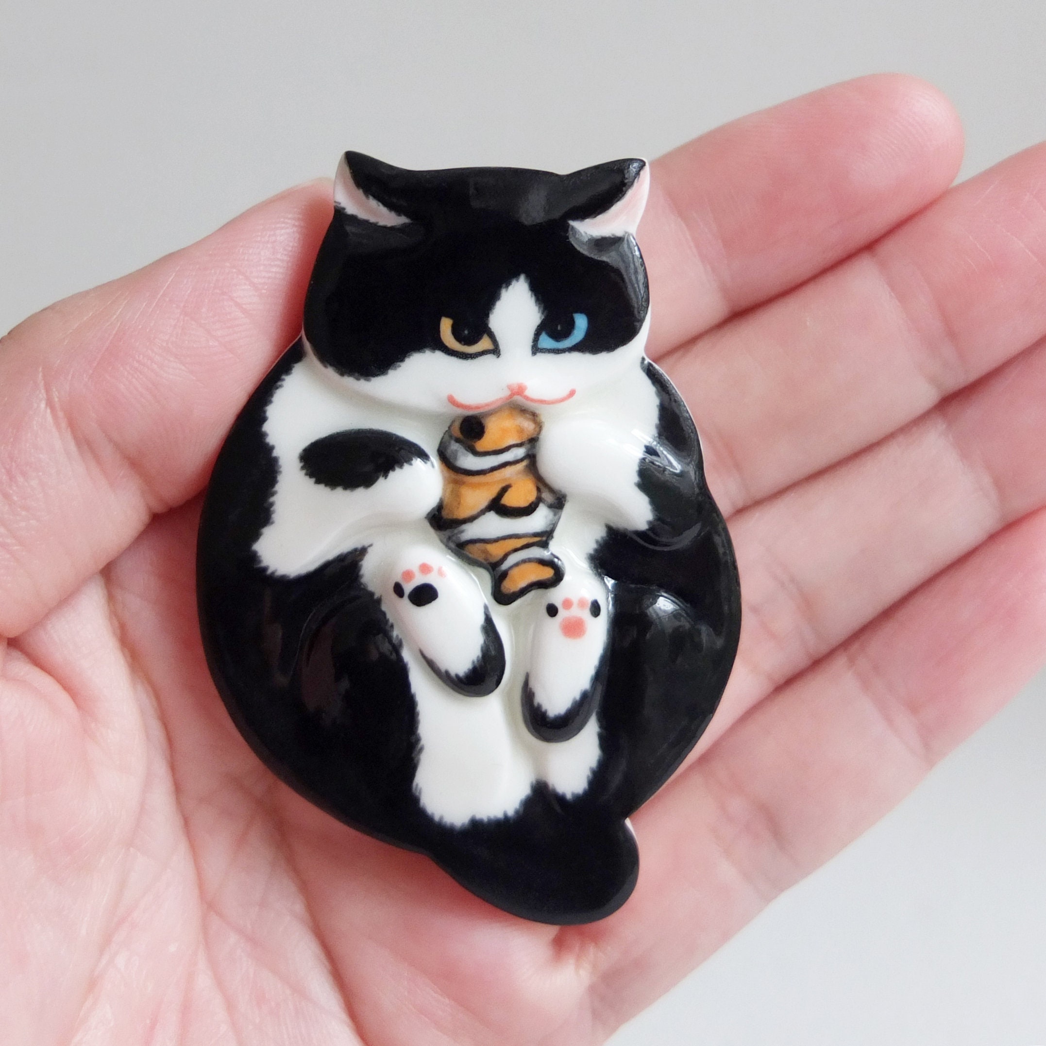 tuxedo cat plush