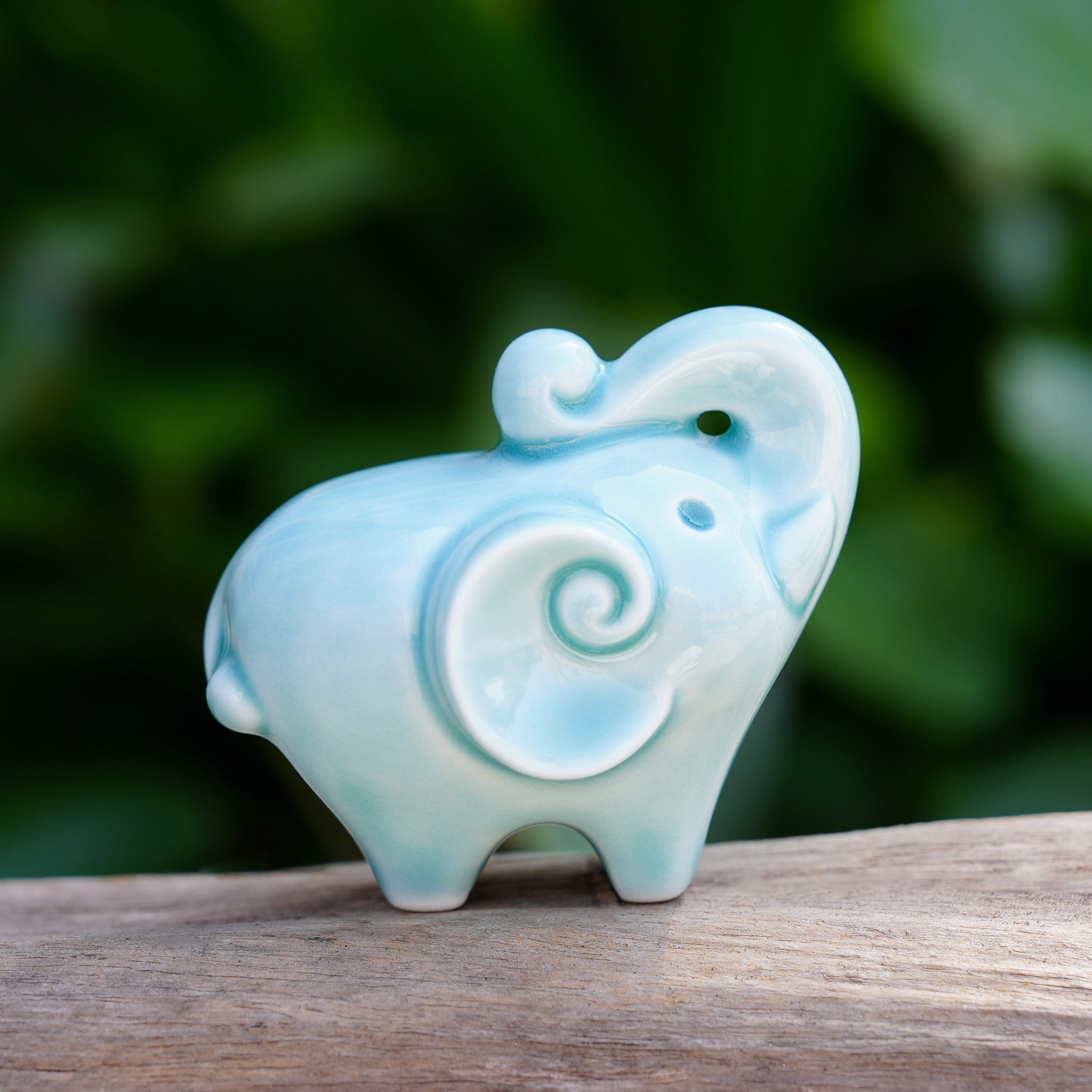 Chinese Blue White Elephant - Etsy