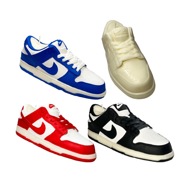Nike Dunk Low Candle | Sneaker Candle | Dunk Shoe Soy Candle | Nike Candle | Black White Panda Low | University Red | Racer Blue
