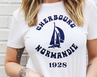 Cherbourg Normandie France Vintage Travel Graphic Tee