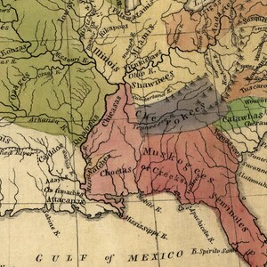 1836 Map of the Indian Tribes of North America About 1600 A.D ...