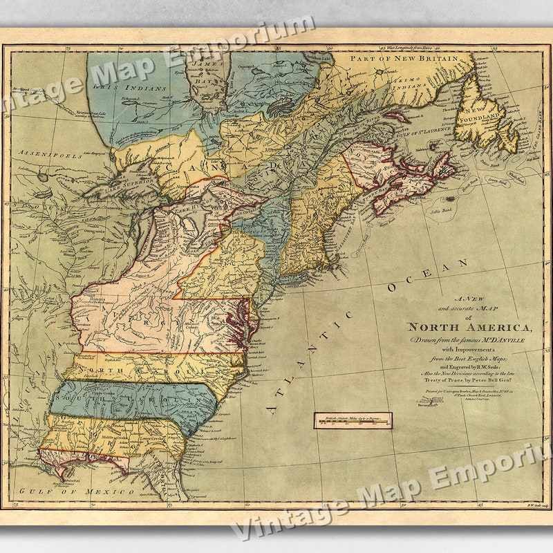 America Wall Art Colonial - Etsy