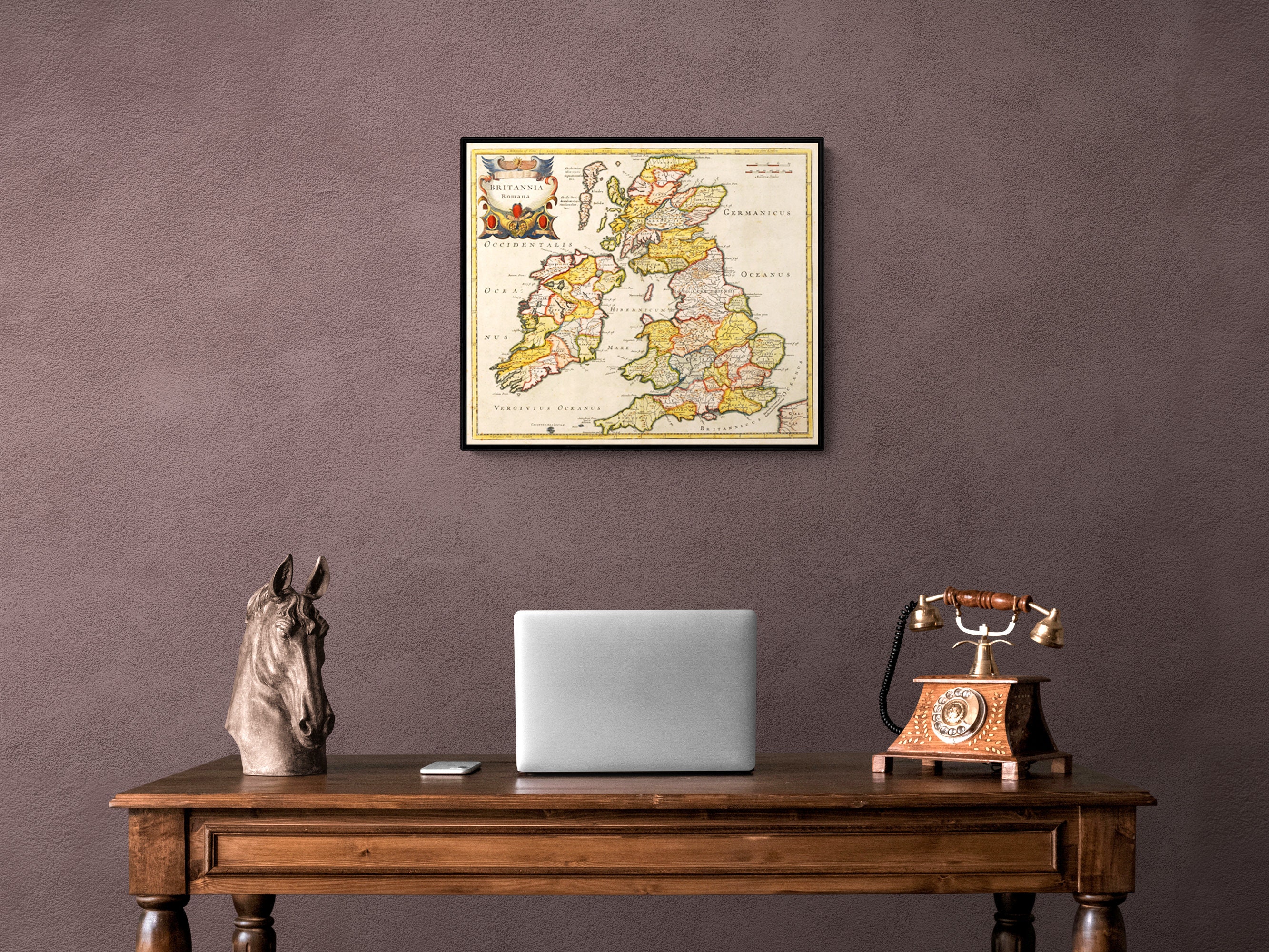 1695 Map of the British Isles During the Roman Occupation