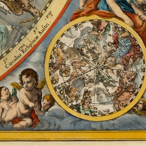 1660 Celestial Map Print Plate 23 - "second Christian Hemisphere" by ...
