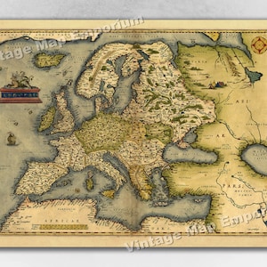 MAP ANTIQUE 1724 NIGRINUS DUCHY TESCHEN OLD LARGE REPLICA POSTER PRINT PAM0190 