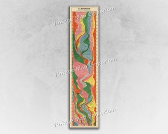 The Histomap of World History - Four Thousand Years of World History - Vintage Timeline of World History Wall Poster