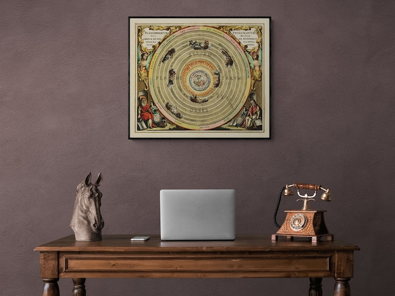 1660 Celestial Map Print Plate 1 - "the Planisphere of Ptolemy" by ...