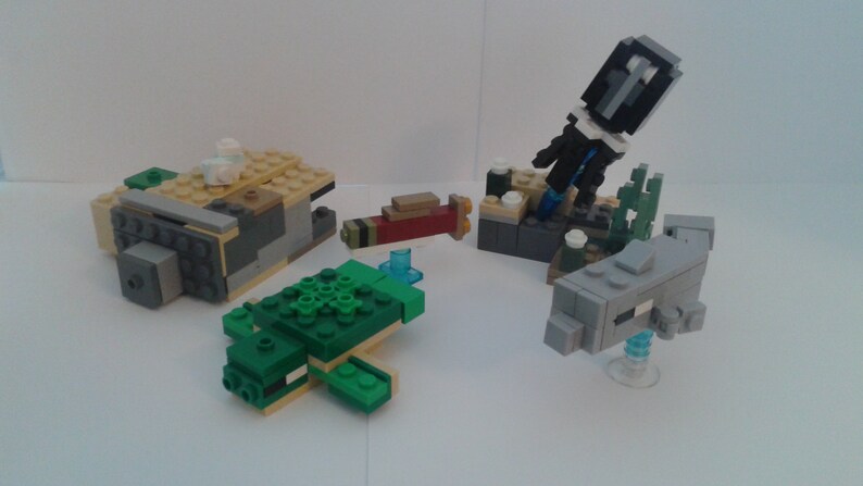 lego minecraft turtle
