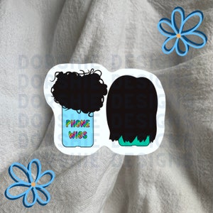 Phone Wigs Sticker