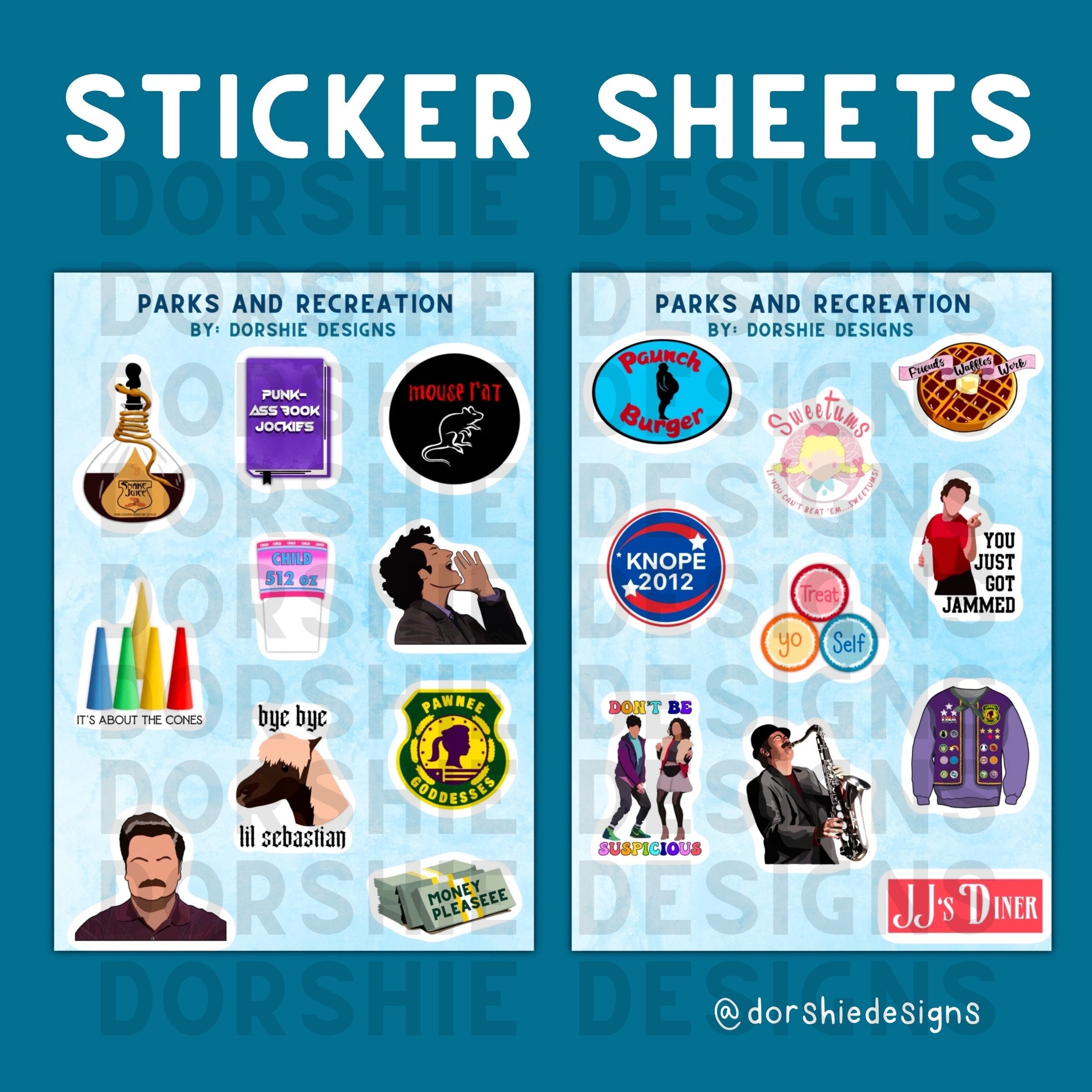 Parks and Recreation Sticker Sheet