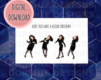 Elaine Benes Birthday Card **Print At Home**Digital File Only**