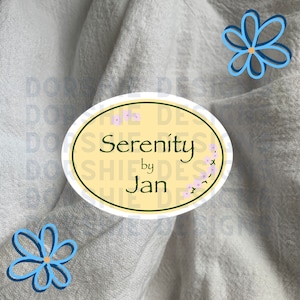 Serenity By Jan Label Sticker