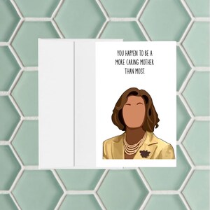 Lucille Bluth Muttertagsgrußkarte. Grußkarte auf leichtem Karton gedruckt und kommt mit Umschlag.