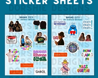Broad City Sticker Sheet