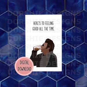 Cosmo Kramer Birthday Card **Print At Home**Digital File Only**