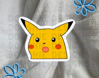 Surprised Pikachu Meme Sticker