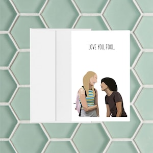 Je t'aime imbécile Carte de vœux
