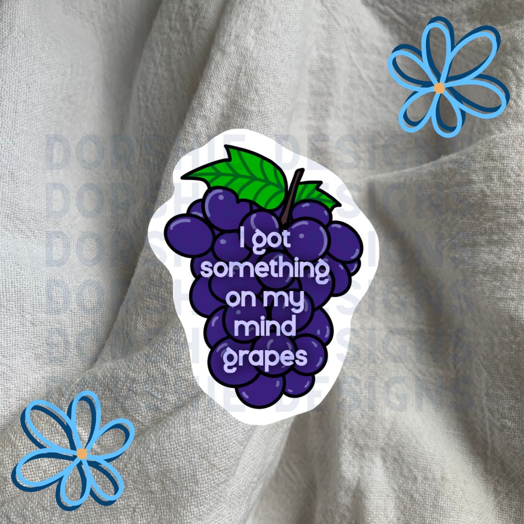 Mind Grapes Sticker - Etsy
