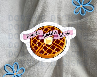 Sticker Friends-wafels werk