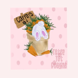 Carrots for sale, bunny