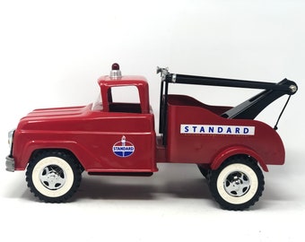 tonka flatbed tow truck