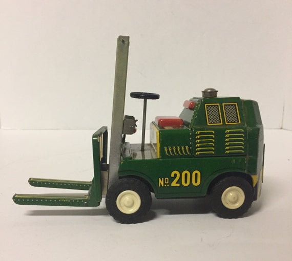 Modern Toys Friction Forklift Tin Toy Japan Circa 1950s Etsy