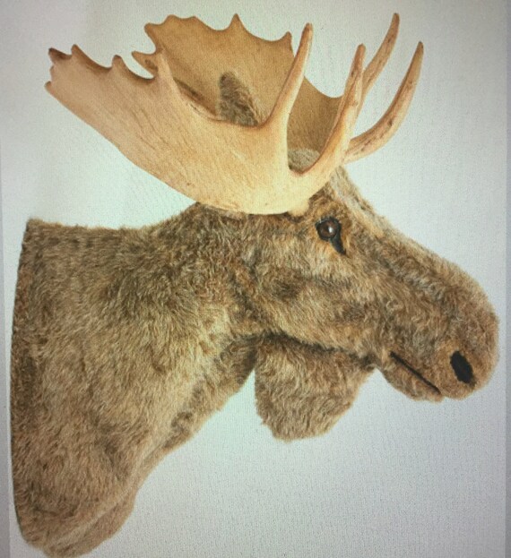 stuffed animal moose head