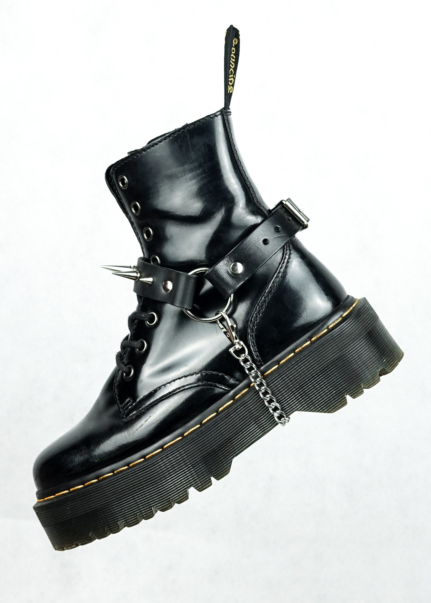 spiked goth boots