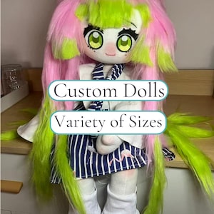 Large Custom Photo to Plush Doll | Personalized Character Commission | Handcrafted for OCs | Professional Ultra Soft Plushies image 1