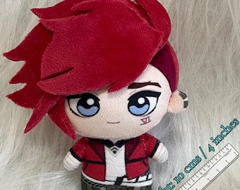 Handmade Arcane Vi Nui Plushie, League of Legends Gamer Gift