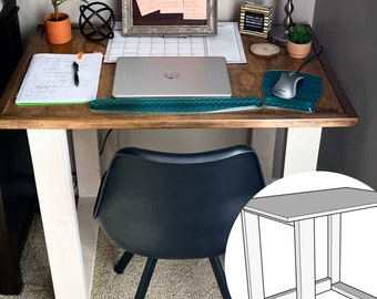 DIY Desk Plans from Scrap Wood