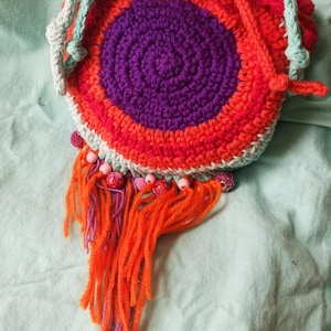Bolsa de tarot con cordón de ganchillo Candela Fire