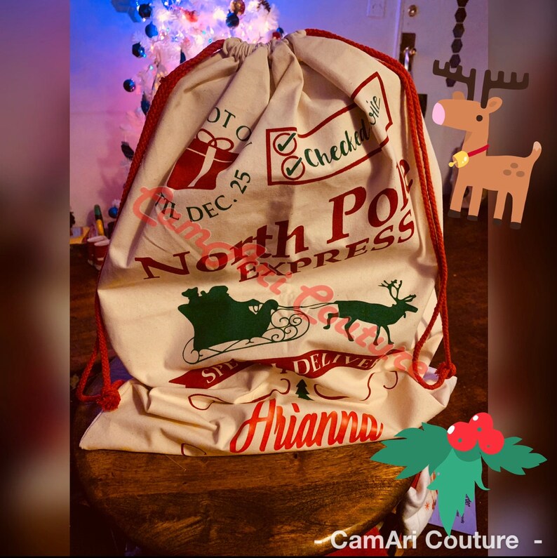 christmas gift bags etsy