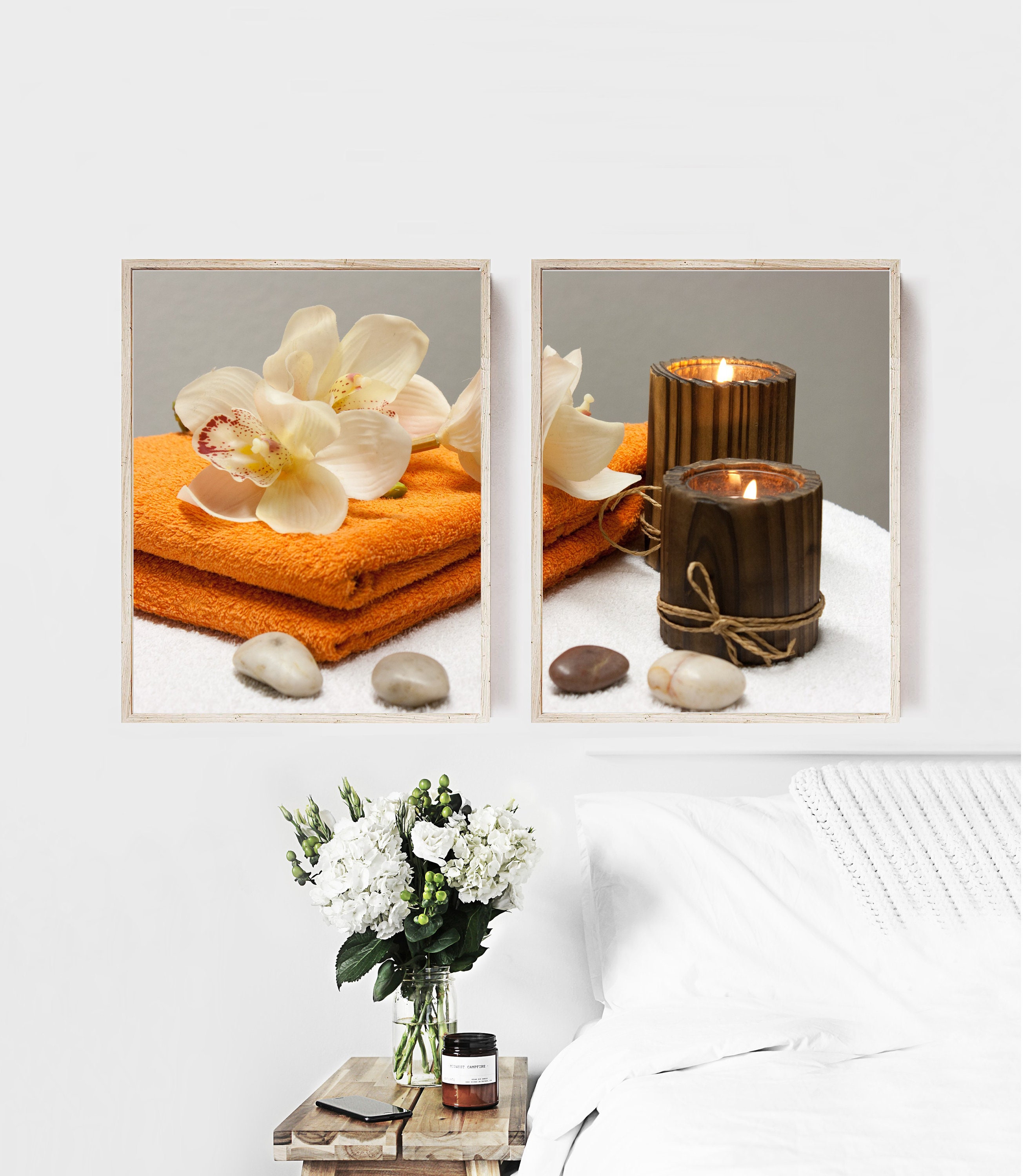 Spa Day 2 11x14 Wall Art Set Of Two/Home Decor/Spa Wall Etsy