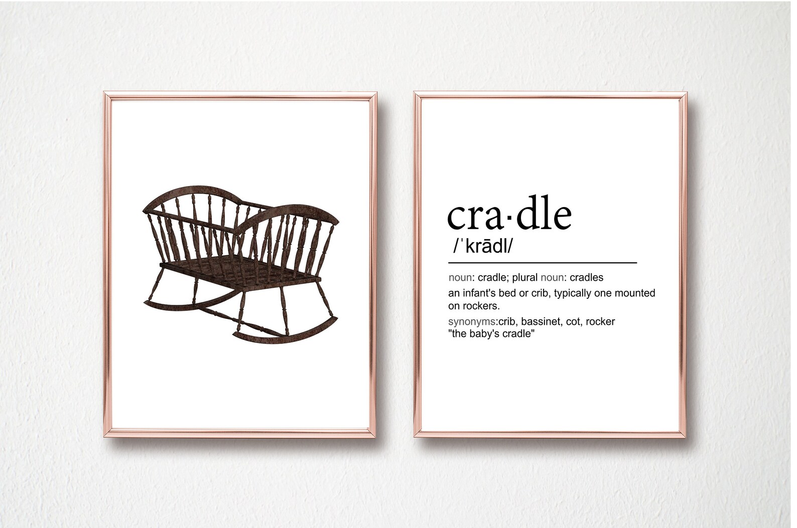 Cradle Definition Wall Art/word Definition Print/instant Etsy