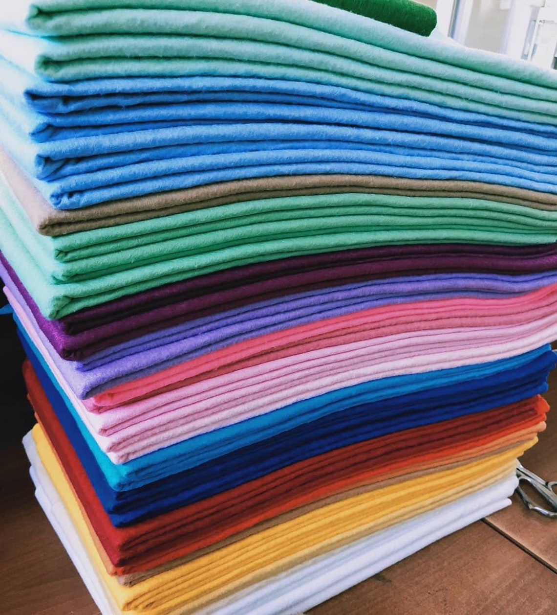 Felt by the Yard1/2 Yard Wool Blend Felt Merino fabric Etsy