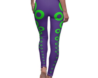 Phish Womens or Mens Casual Leggings - Purple Fishman Donut Logo Bubbles -Fan, Phan, Lot , Kasvot - Fall Tour Yoga Pants