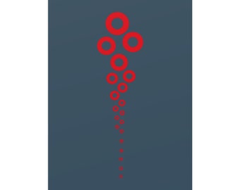 Phish Poster - Fishman Donut Logo Bubbles Poster Print - High Quality Print On Paper. Many Different Sizes. Phish Lot Art Tour Poster.