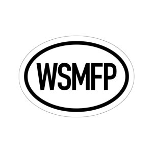 WIDESPREAD PANIC - WSMFP  - Country Code Sticker - Kiss-Cut Stickers - Fan, Lot, Phan Art