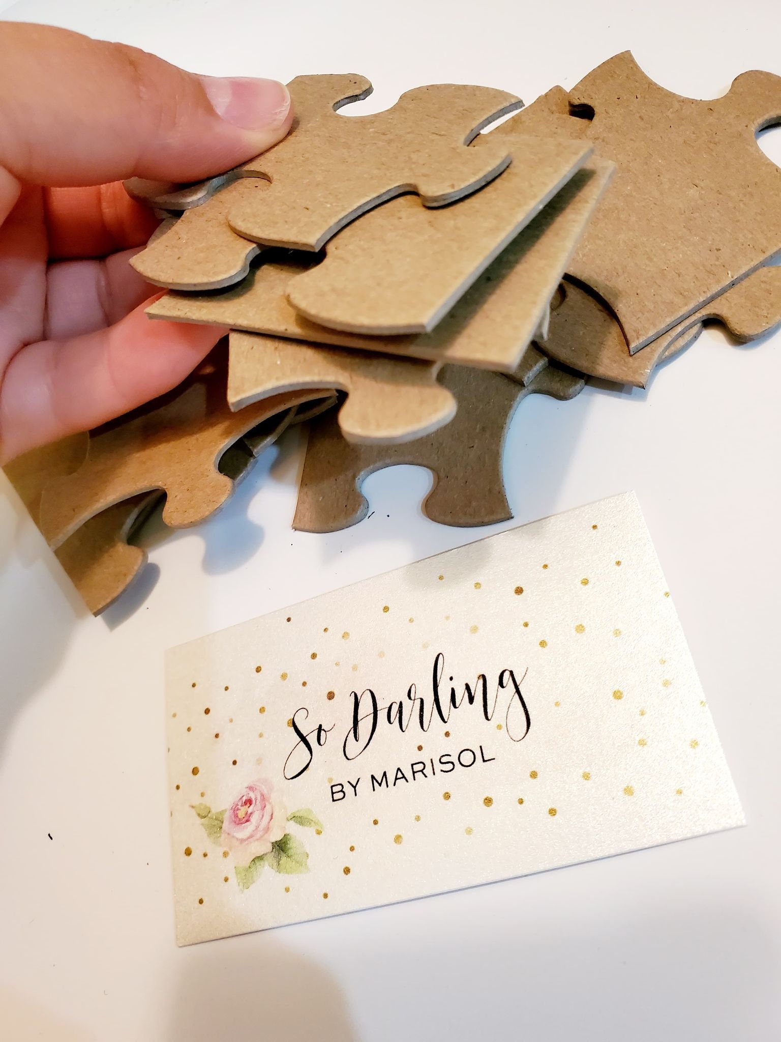 Chipboard Puzzle Pieces, Bare Chipboard, Puzzle Pieces, Scrapbooking, Chipboard Diecuts,die Cut